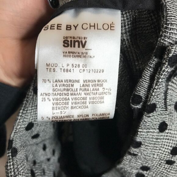 See by Chloe wool polka dot paperbag high waisted pants - Picture 10 of 10